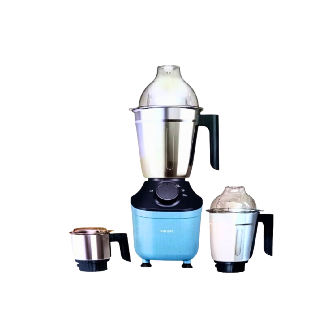 Philips 800 Watt Powerful Motor Mixer Grinder | MicroGrind Technology | Blue| HL7773/01