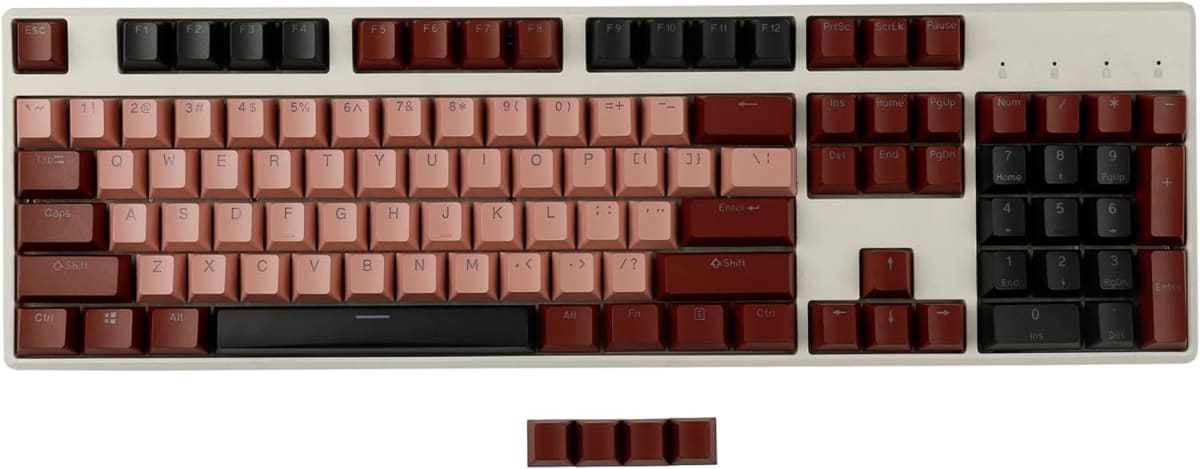 YMDK Cherry Profile PBT (Black/White)