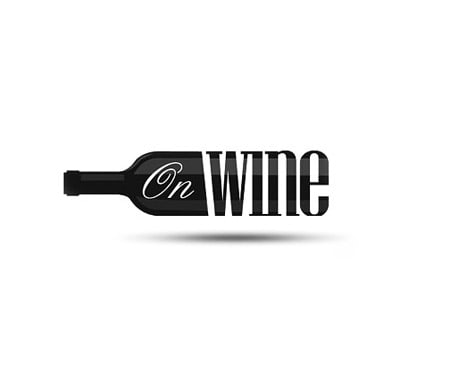 A bottle of wine and words concept for a wine restaurant/shop logo design.