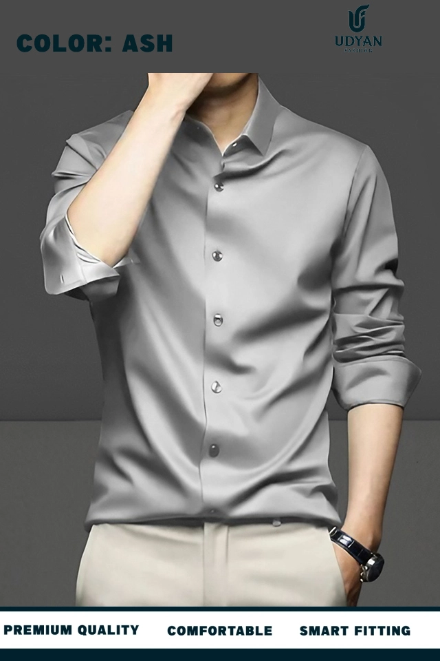 HIGH SPANDEX ASH COLOR SHIRT