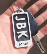 Chaveiros placa de carro Personalizados 3