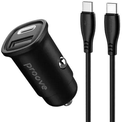 Karikues makine Proove Flash 30W (Type-C + USB) + Kabull Type-C ne Type-C