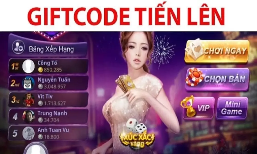 Giftcode tiến lên miền Nam Facebook, Cyber game 2022