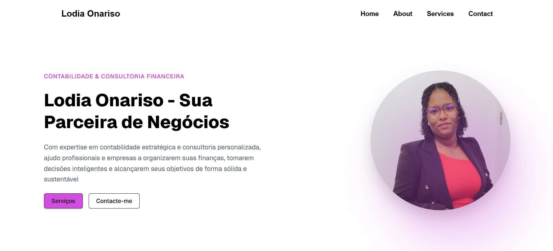 Imagem de capa do projeto lodia Onariso- Landing Page