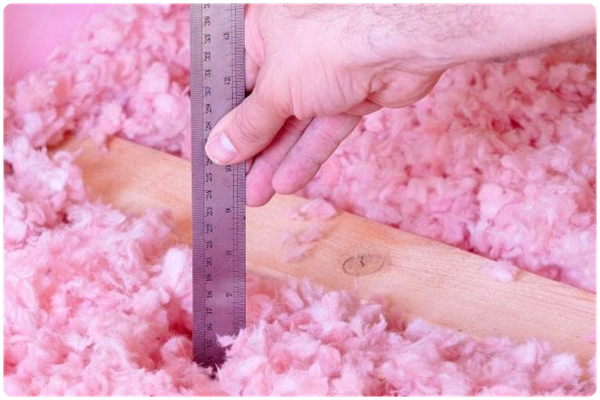 Attic insulation measurement