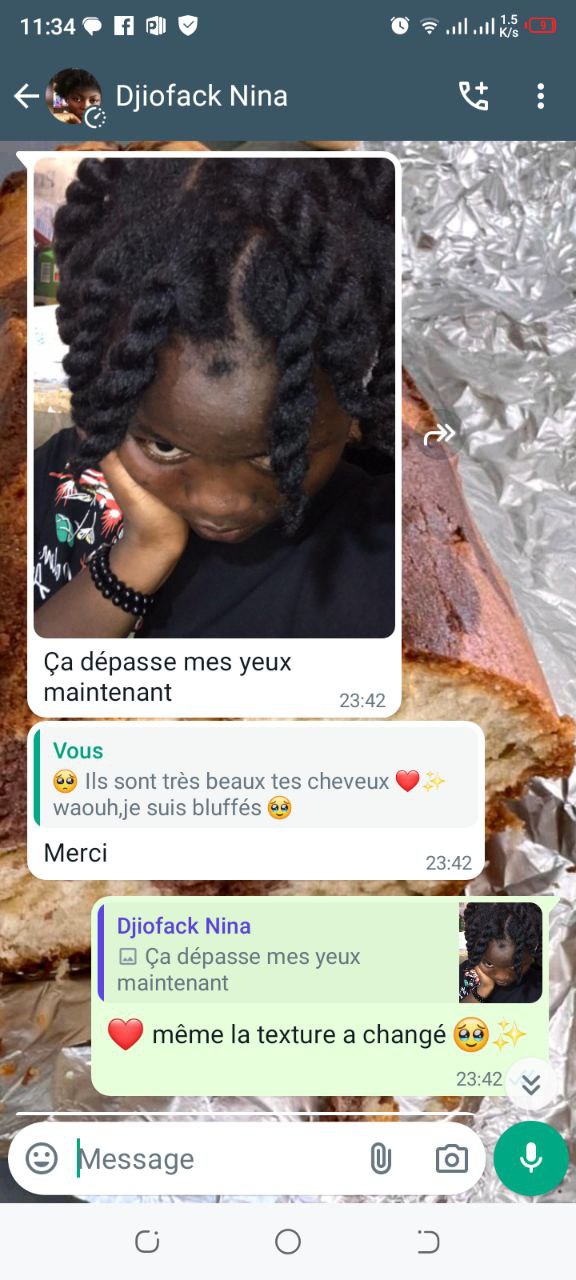 Cheveux de Nina après 2