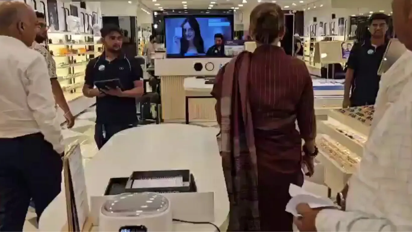 Breaking Story: BJP Leader Nazia Elahi Khan Confronts Lenskart Staff in Mumbai