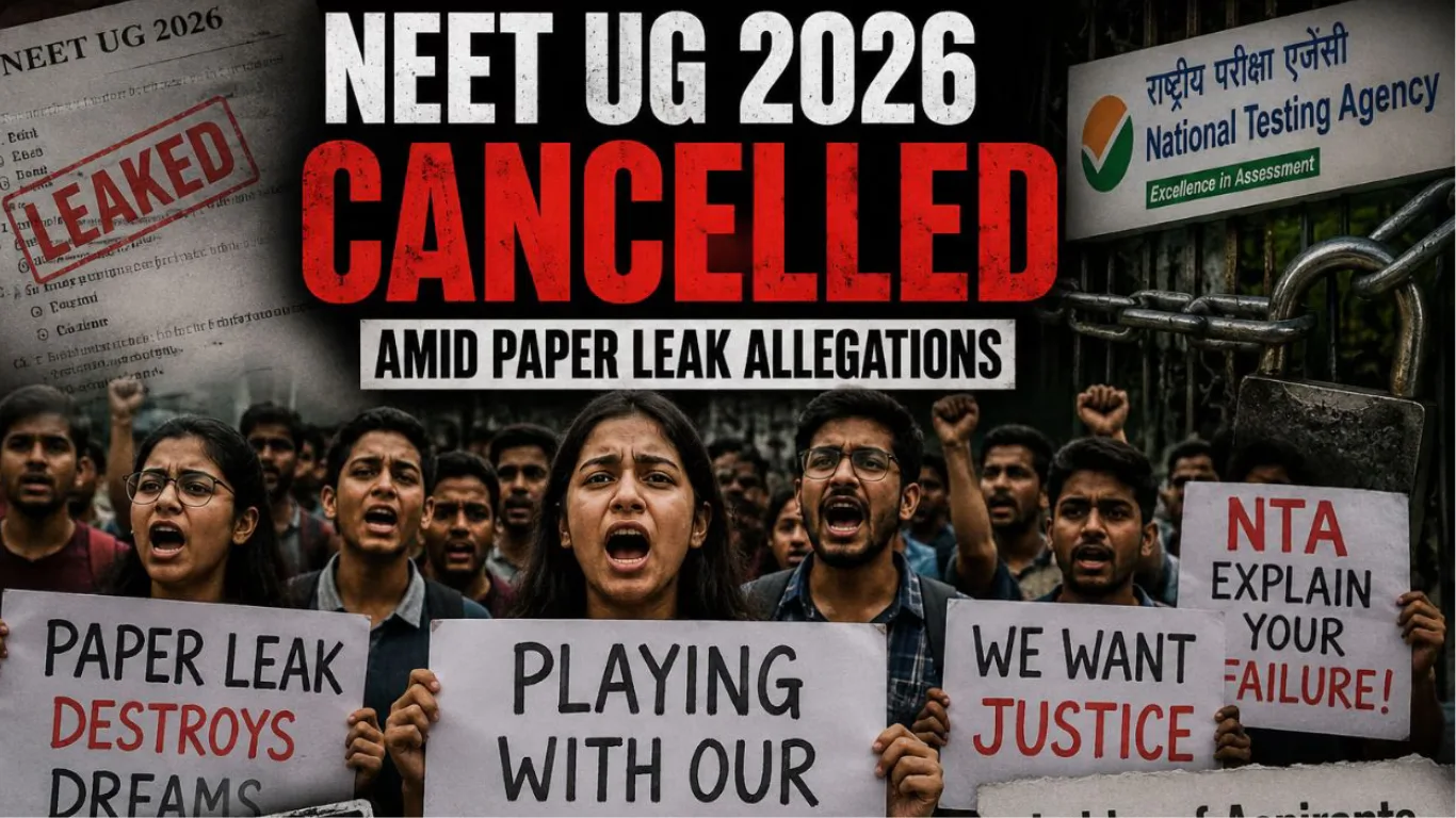 NEET-UG 2026 Cancelled After Paper Leak