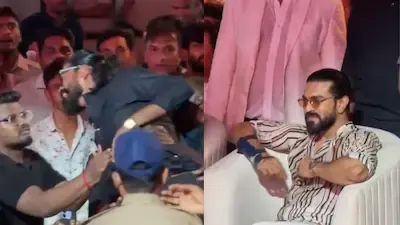Ram Charan's Bodyguard Kevin Kunta Goes Viral After Fan Breaches Security 