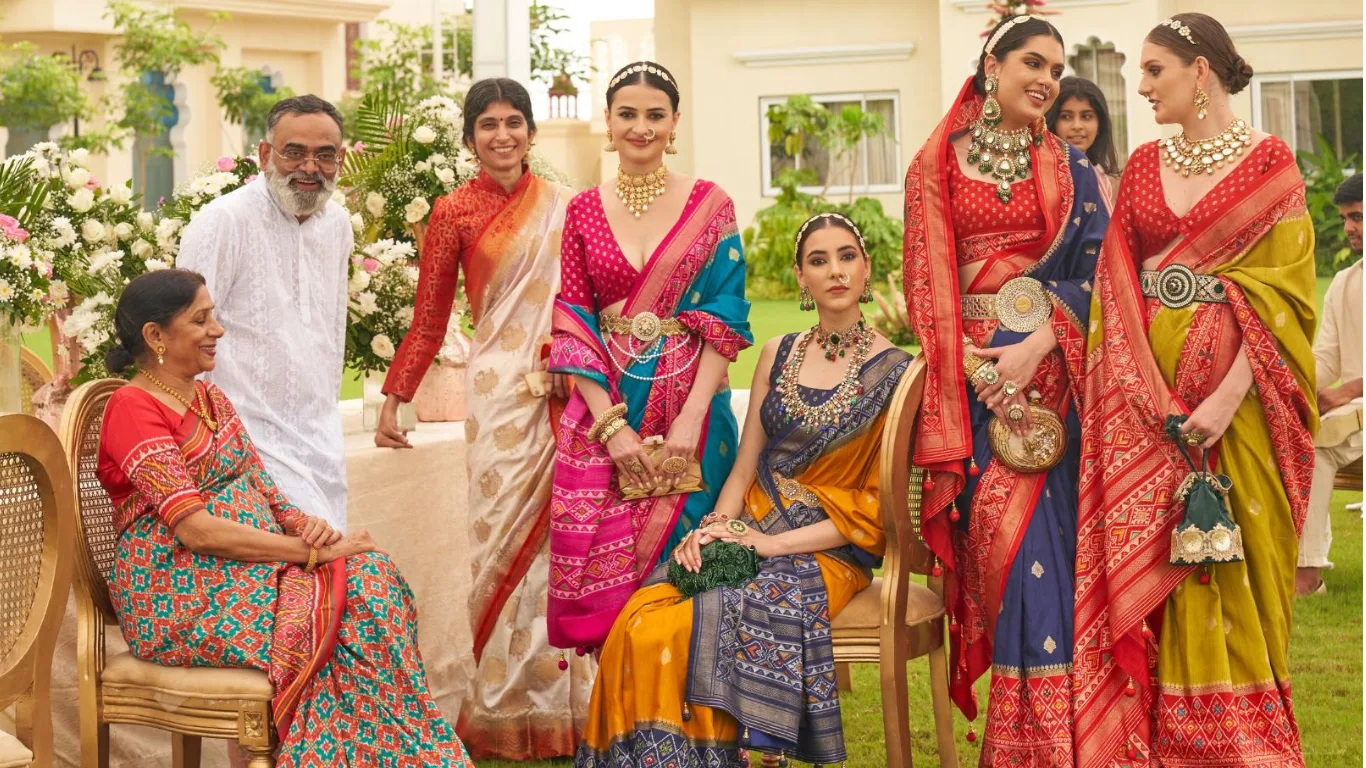 Traditional Saree Draping Style
