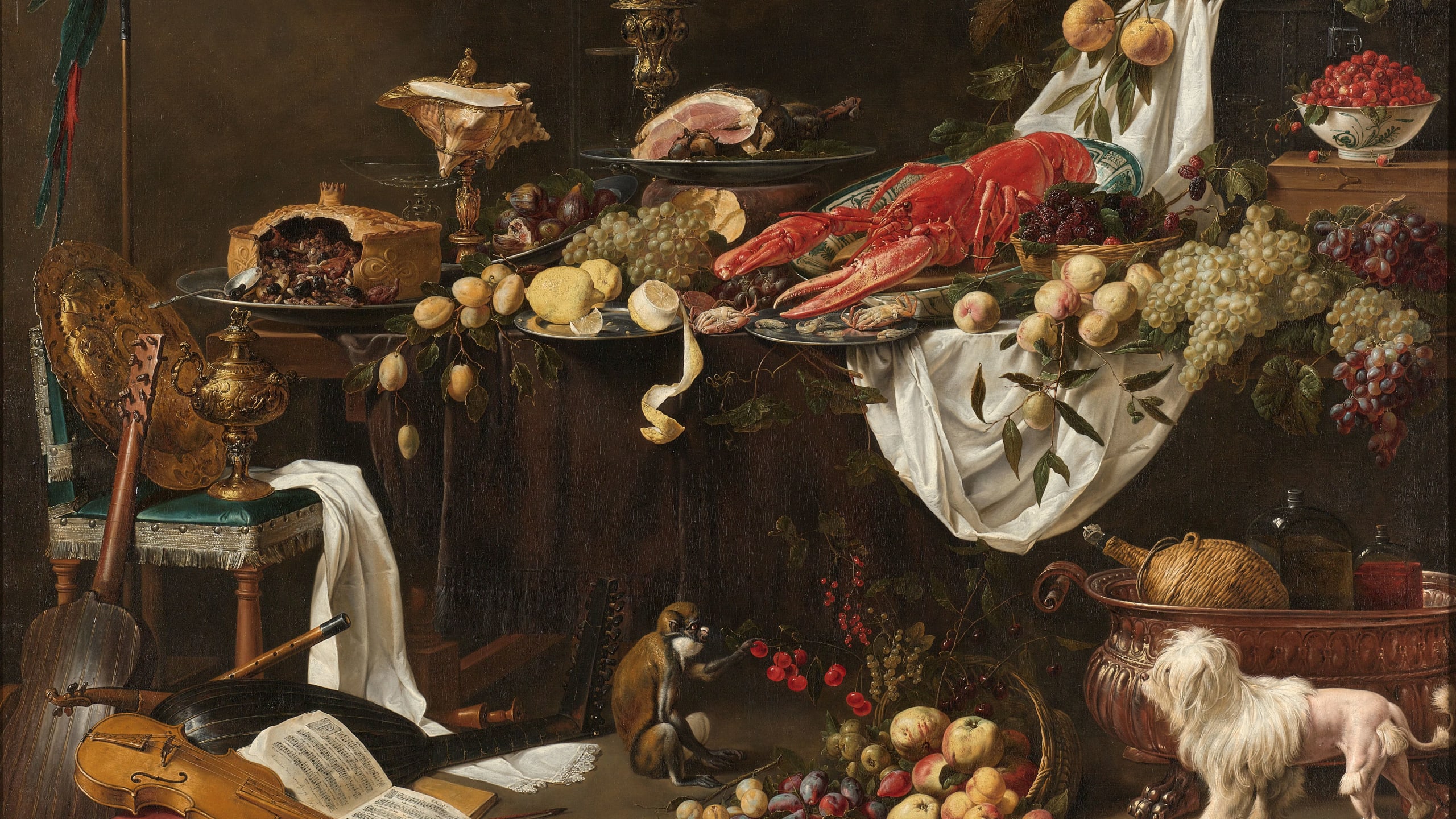 Banquet Still Life, Adriaen van Utrecht, 1644