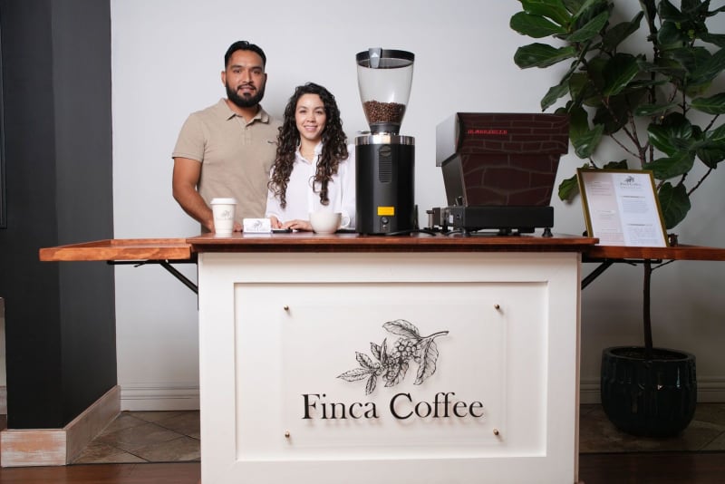 Finca Coffee mobile coffee cart and team in Lincoln, NE
