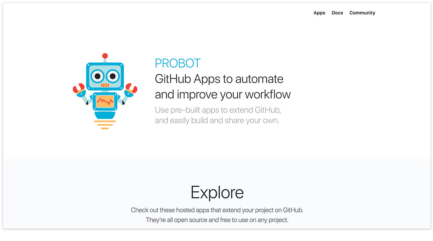 Probot: GitHub apps to automate and improve your workflow