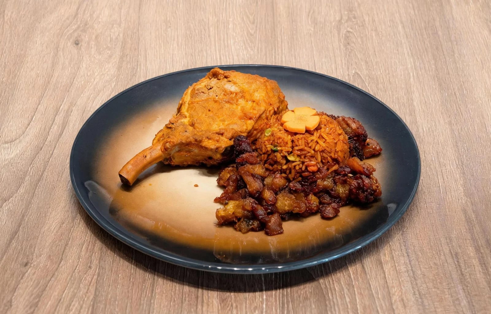Pork Chop with Jollof rice