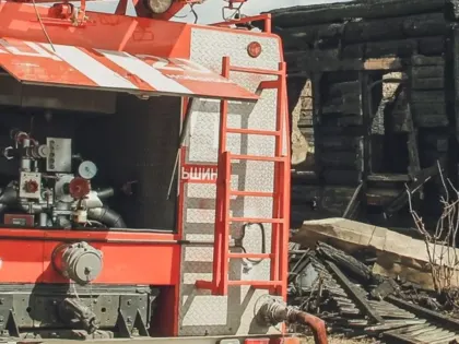 Дом с детьми вспыхнул в Нижегородской области