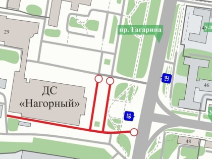 В Нижнем Новгороде проезд транспорта ограничат у Дворца спорта «Нагорный» на время хоккейных матчей
