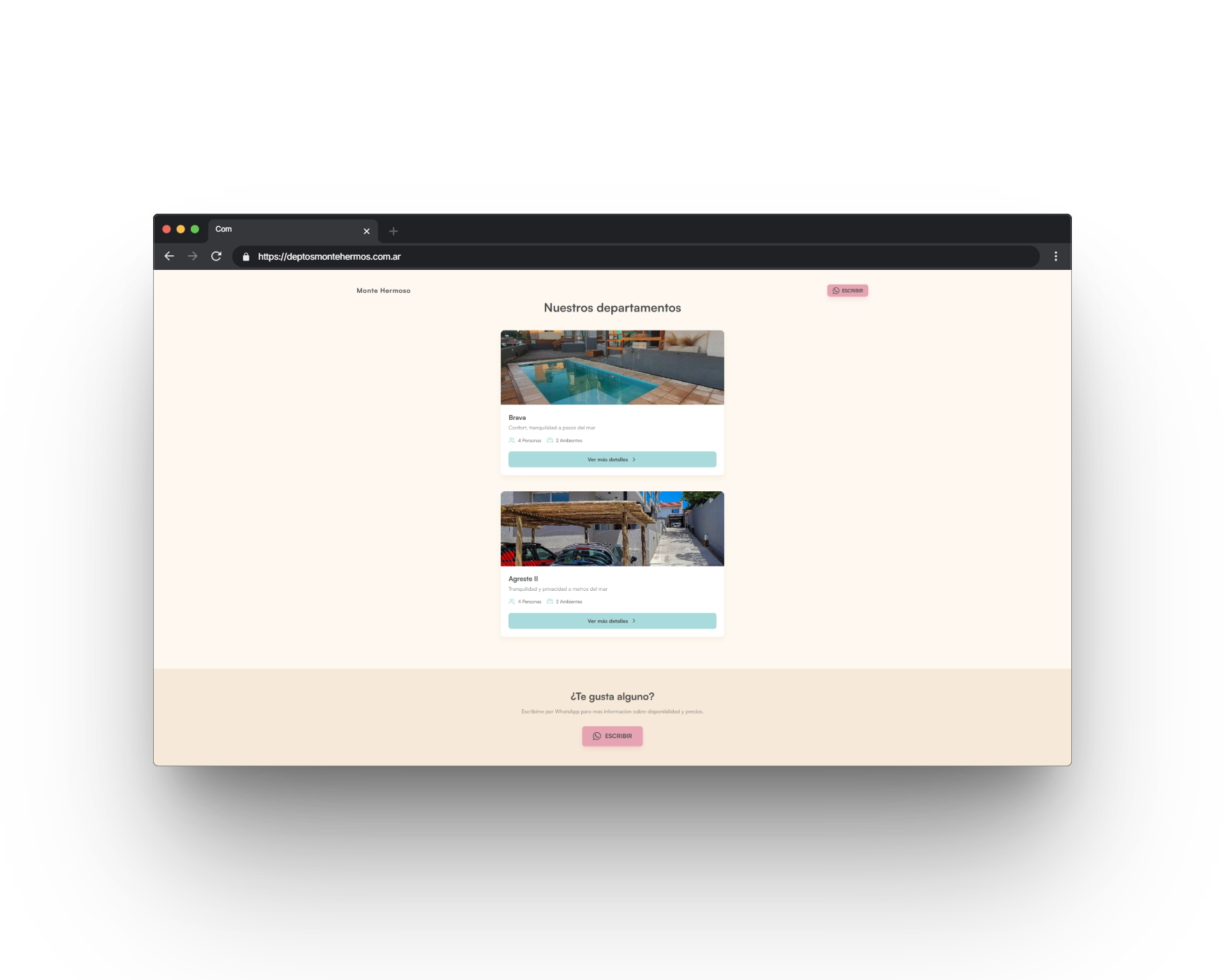 Deptos Monte Hermoso