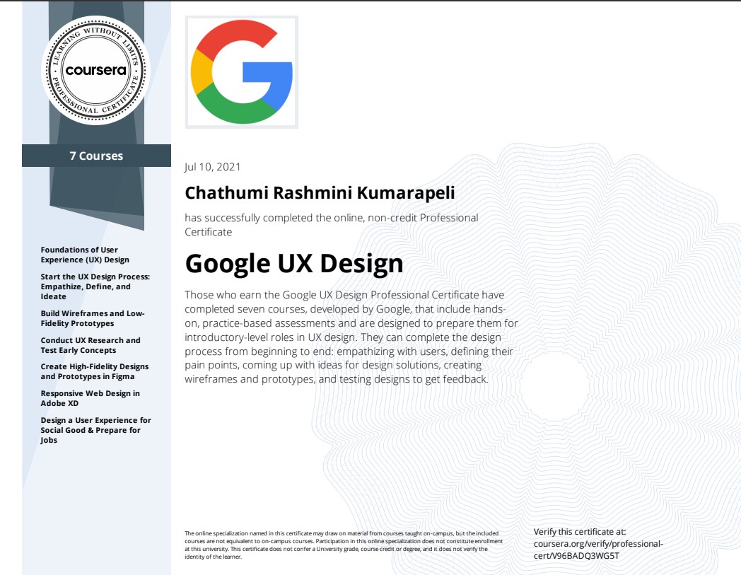 Google UX Design