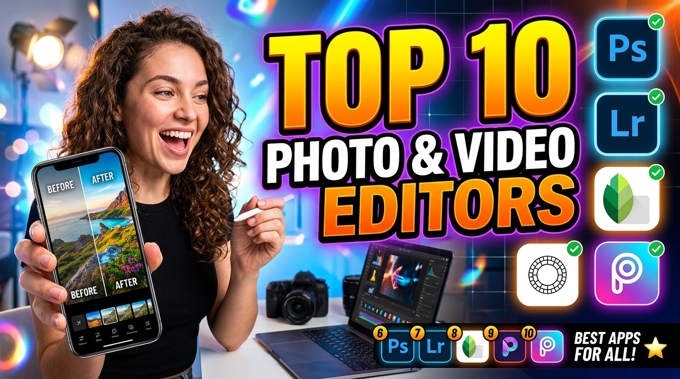 TOP 10 PHOTO & VIDEO EDITORS
