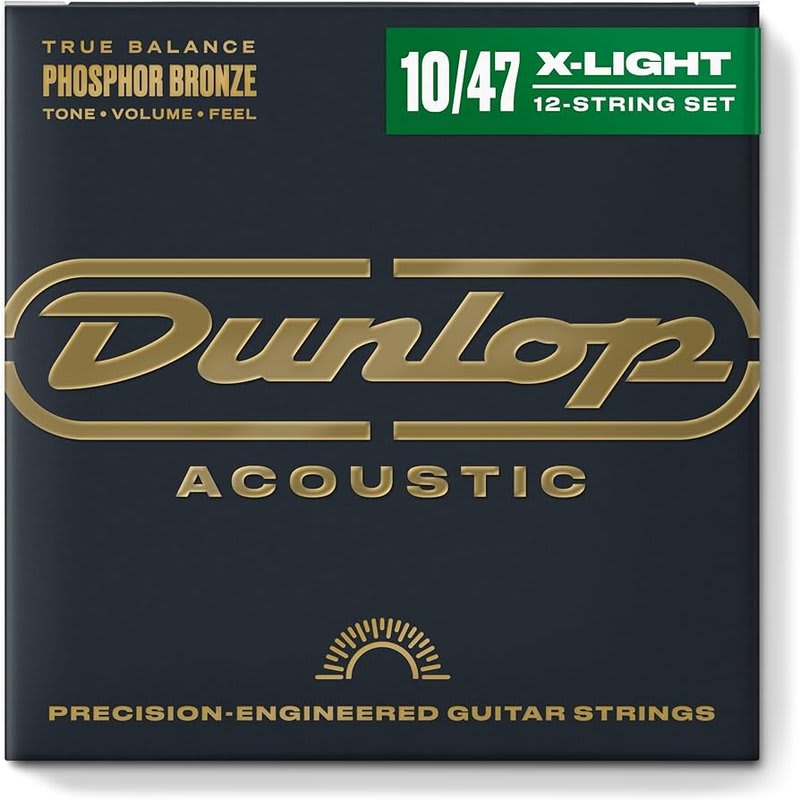 JIM DUNLOP (DAP1047J) AG-PHB LIGHT 10/47 12-SET