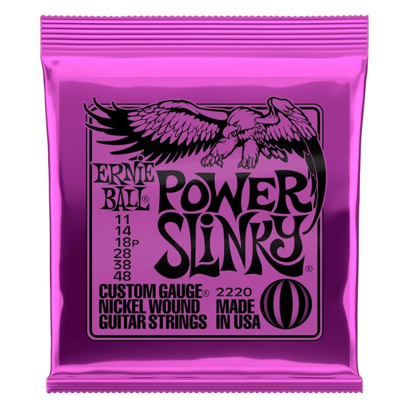 ERNIE BALL ( 2220) NICKL POWER SLINKY 11-14-18-28-38-48.