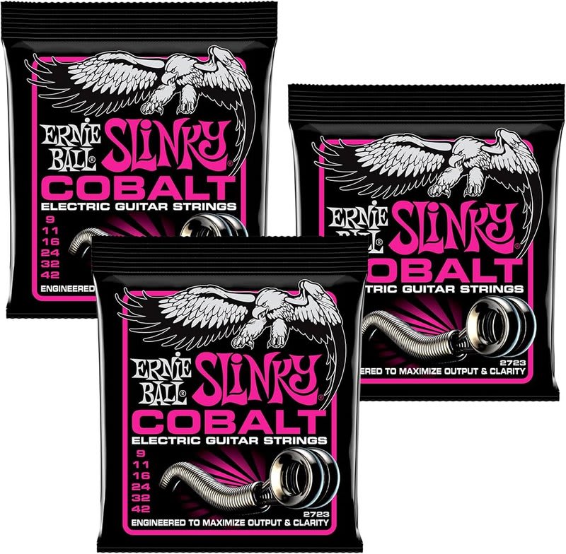 ERNIE BALL ( 2723) COBALT SUPR SLINKY 9-11-16-24w-32-42