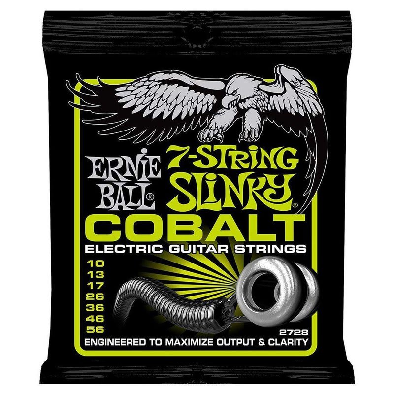 ERNIE BALL ( 2728) COBALT 7 REG SLINKY 10-13-17-26-36-46-56