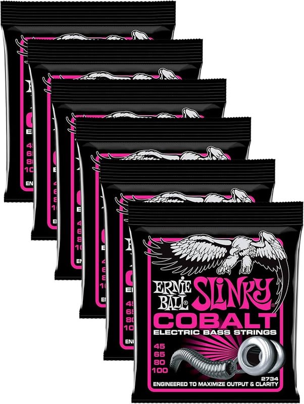 ERNIE BALL ( 2734) COBALT BASS SUPER SLINKY 45-65-80-100
