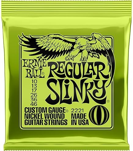 ERNIE BALL ( 2921) M-STEEL SLINKY REG 10-46