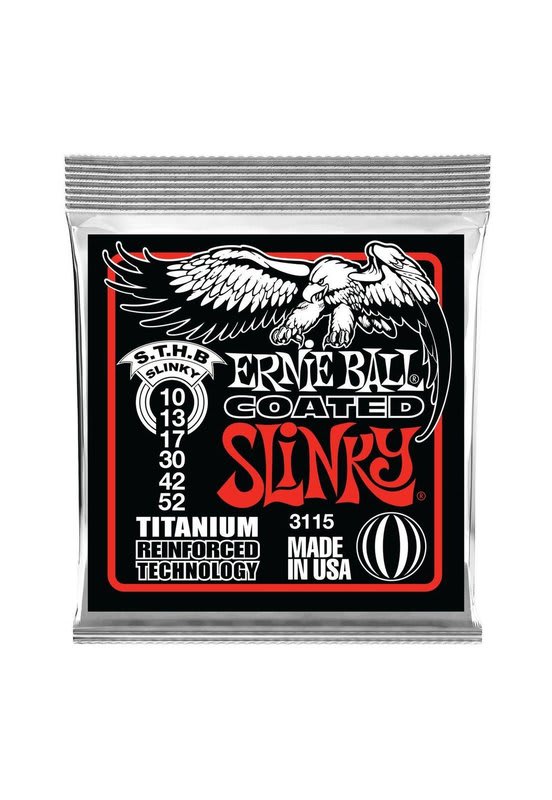ERNIE BALL ( 3115) COATED SKN-T HVY-B 10-13-17-30-42-52