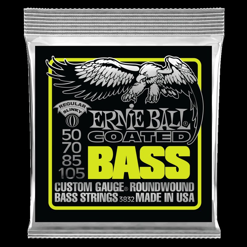 ERNIE BALL ( 3832) COATED BASS REGLR SLINKY 50-70-85-105