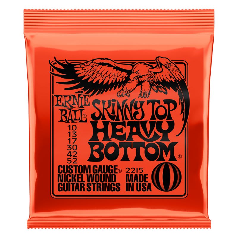 ERNIE BALL ( 2215) NICKL SKN-T HVY-B 10-13-17-30-42-52.