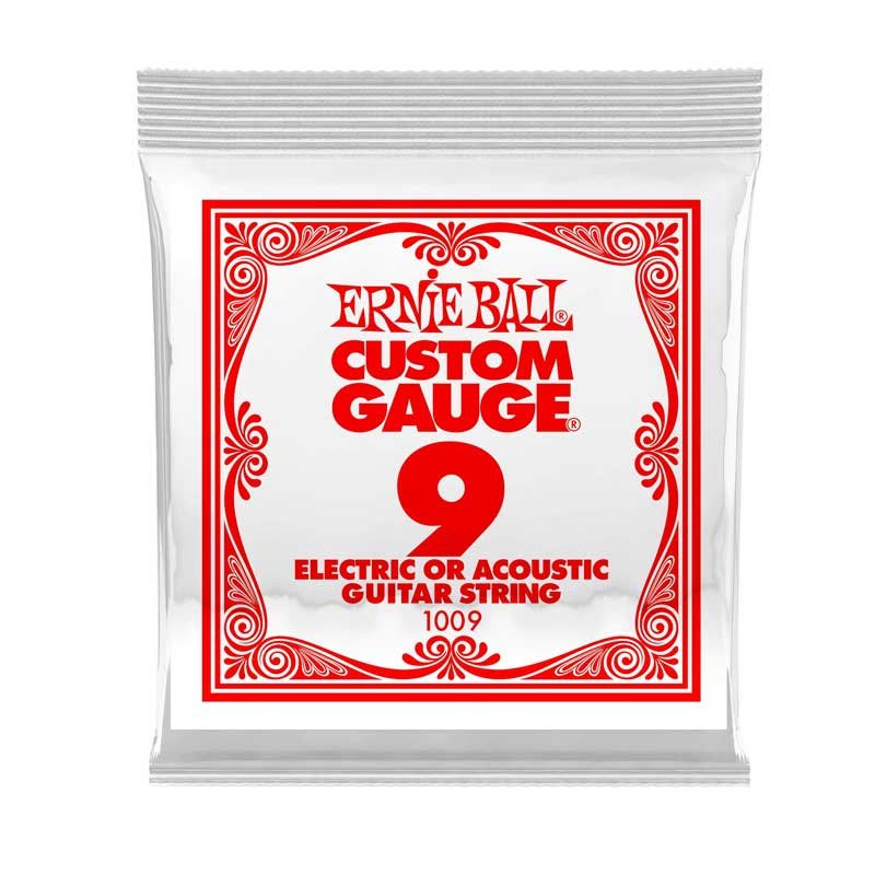 ERNIE BALL (1009) .009 PLAIN STEEL STRING