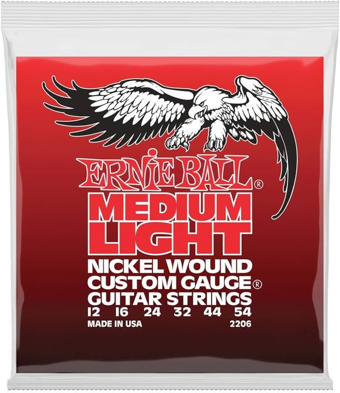 ERNIE BALL (2206) NICKL MEDIUM-LIGHT 12-16-24-32-44-54