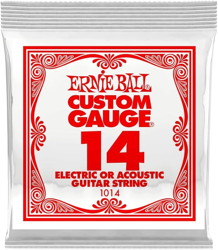 ERNIE BALL (1014) .014 PLAIN STEEL STRING