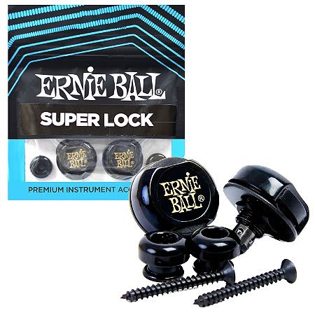 ERNIE BALL (4601) SUPER LOCK, BLACK