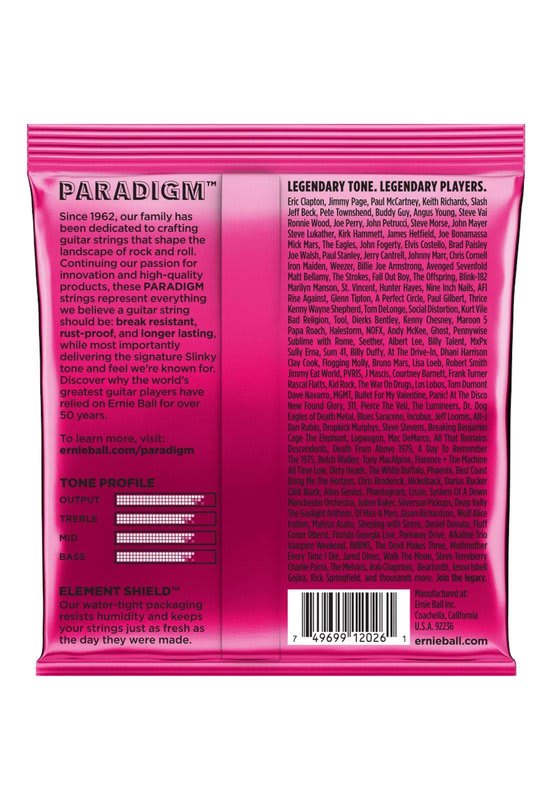 ERNIE BALL (P02023) PARADIGM SUPER SLINKY 09/011/016/024w/032/042