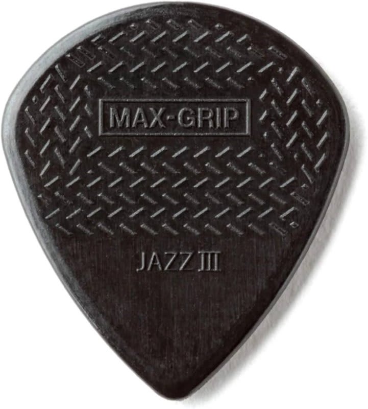 JIM DUNLOP (471P3S) MAX GRIP JAZZ III STIFFO-6/PLYPK BK