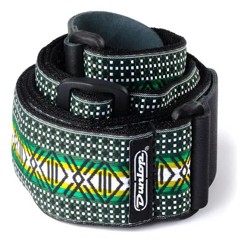 JIM DUNLOP (D67-04GN) STRAP MATRIX GRN-EA