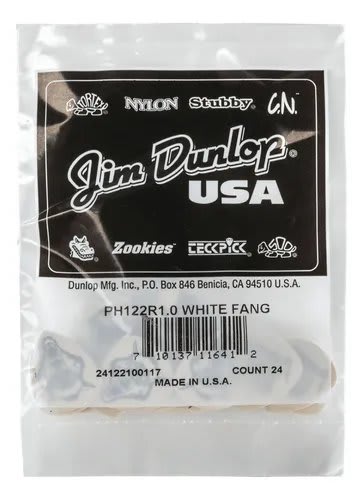 JIM DUNLOP (PH122R 1.0) WHITE FANG x24