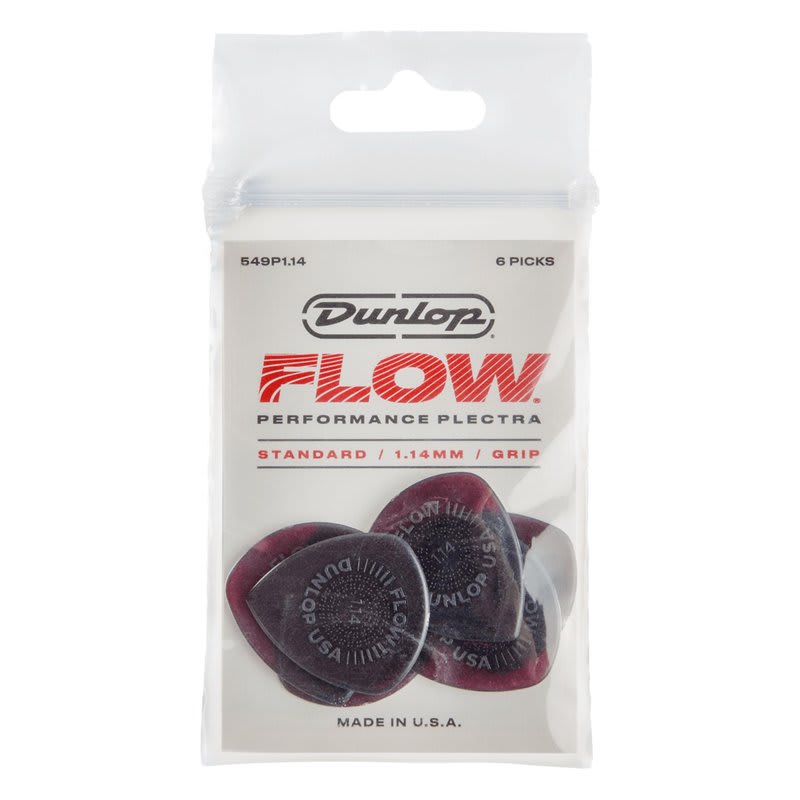 JIM DUNLOP (549P1.14) FLOW STANDARD GRIP-6/PLYPK