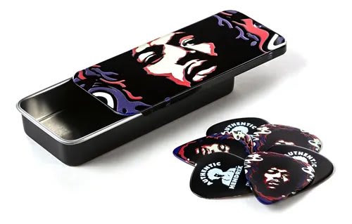JIM DUNLOP(JH-PT15H) HENDRIX STAR HAZE PICK TIN x 6 PUAS