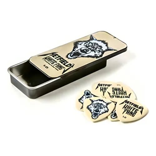 JIM DUNLOP (PH122T1.0) WHITE FANG PICK TIN x6 PUAS