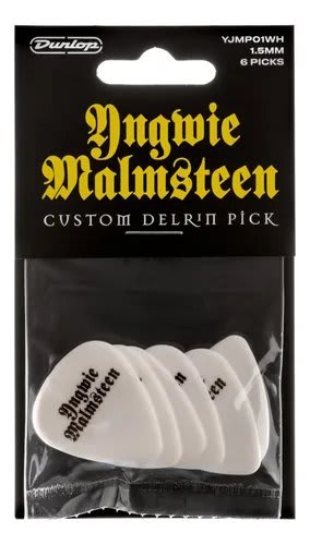 JIM DUNLOP (YJMP01WH) YNGWIE MALMSTEEN WHITE-6/PLYPK