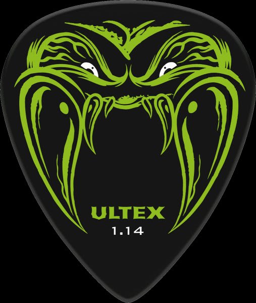 JIM DUNLOP (PH112P 1.14) HETFIELD BLACK FANG 1.14MM-6/PLYPK