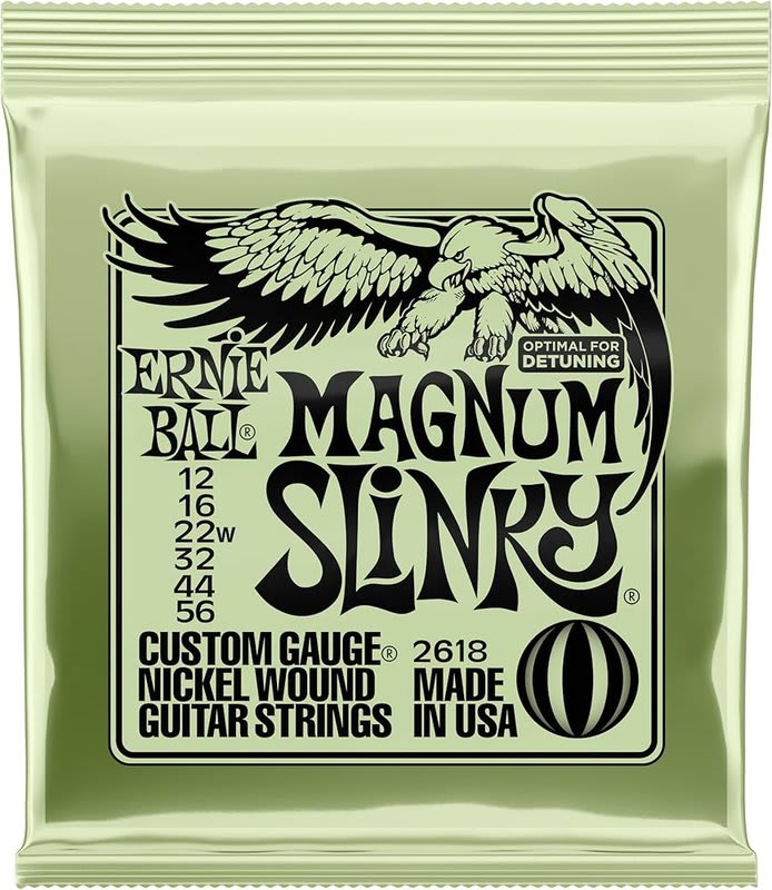 ERNIE BALL ( 2618) Magnum Slinky Nickel Wound 12-16-22w-32-44-56.