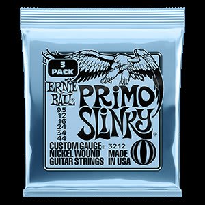 ERNIE BALL (3212) Primo Slinky Nckl Wnd Elec Gtr Strings 3 Pk 9.5 44