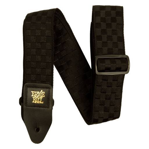 ERNIE BALL (P05341) Black Checkers Jacquard Strap