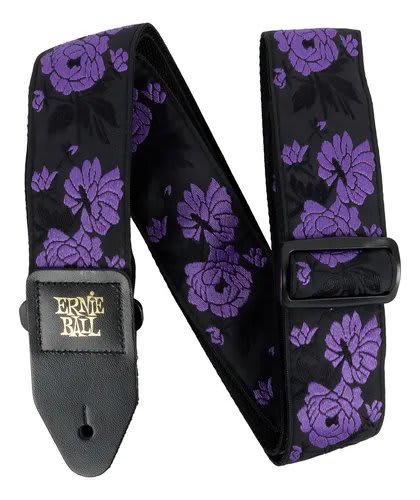 ERNIE BALL (P05359) Classic Jacquard Guitar/Bass Strap - Lavender Rose