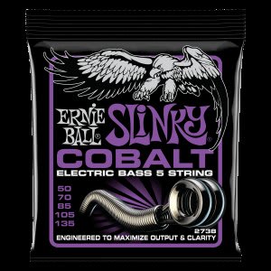ERNIE BALL ( 2738) BASS 5 POWER SLINKY COBALT 50-60-70-95-125.